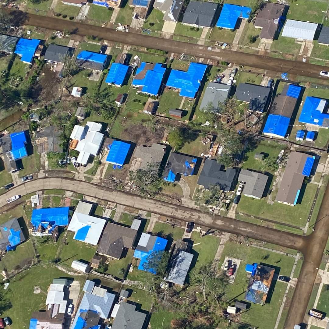 Blue Roof Program after a natural disaster