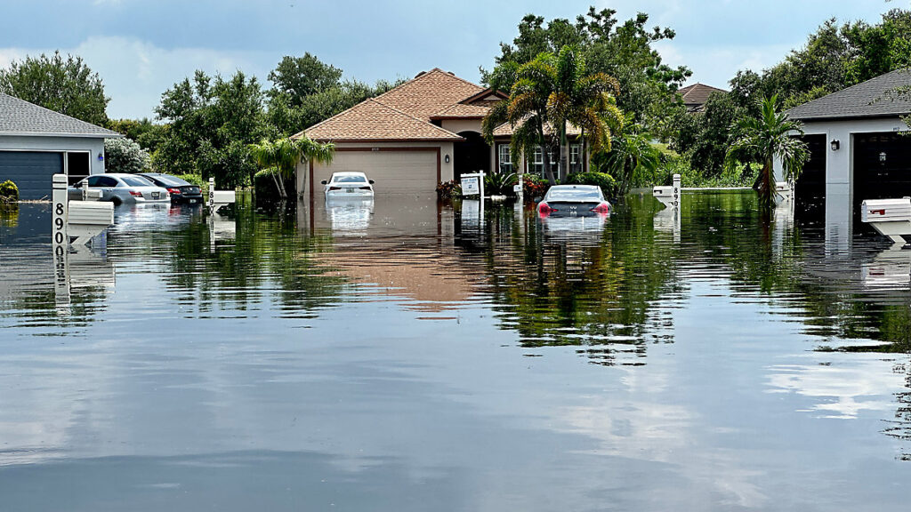 Flooded home