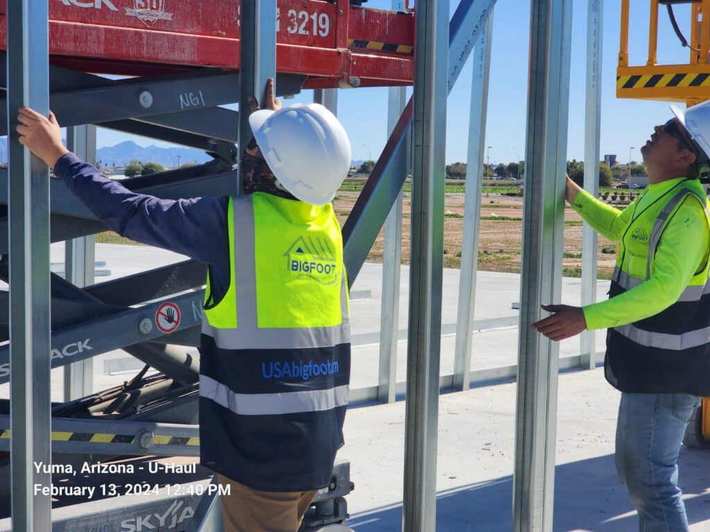 Steel building erectors