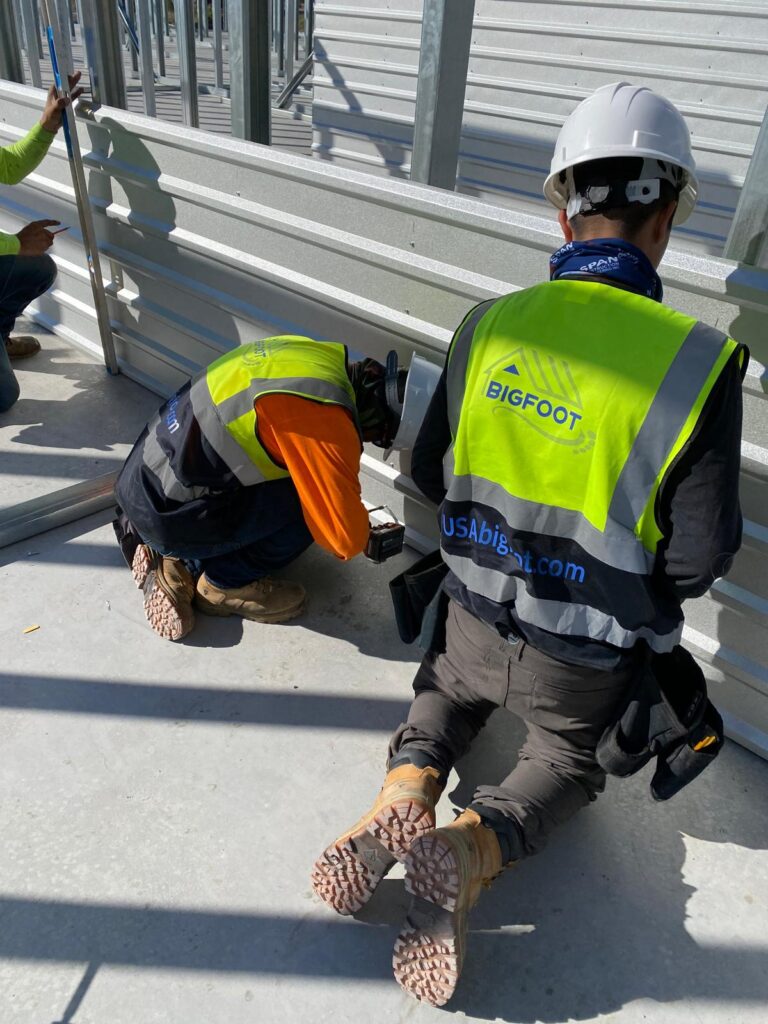 Steel building erectors