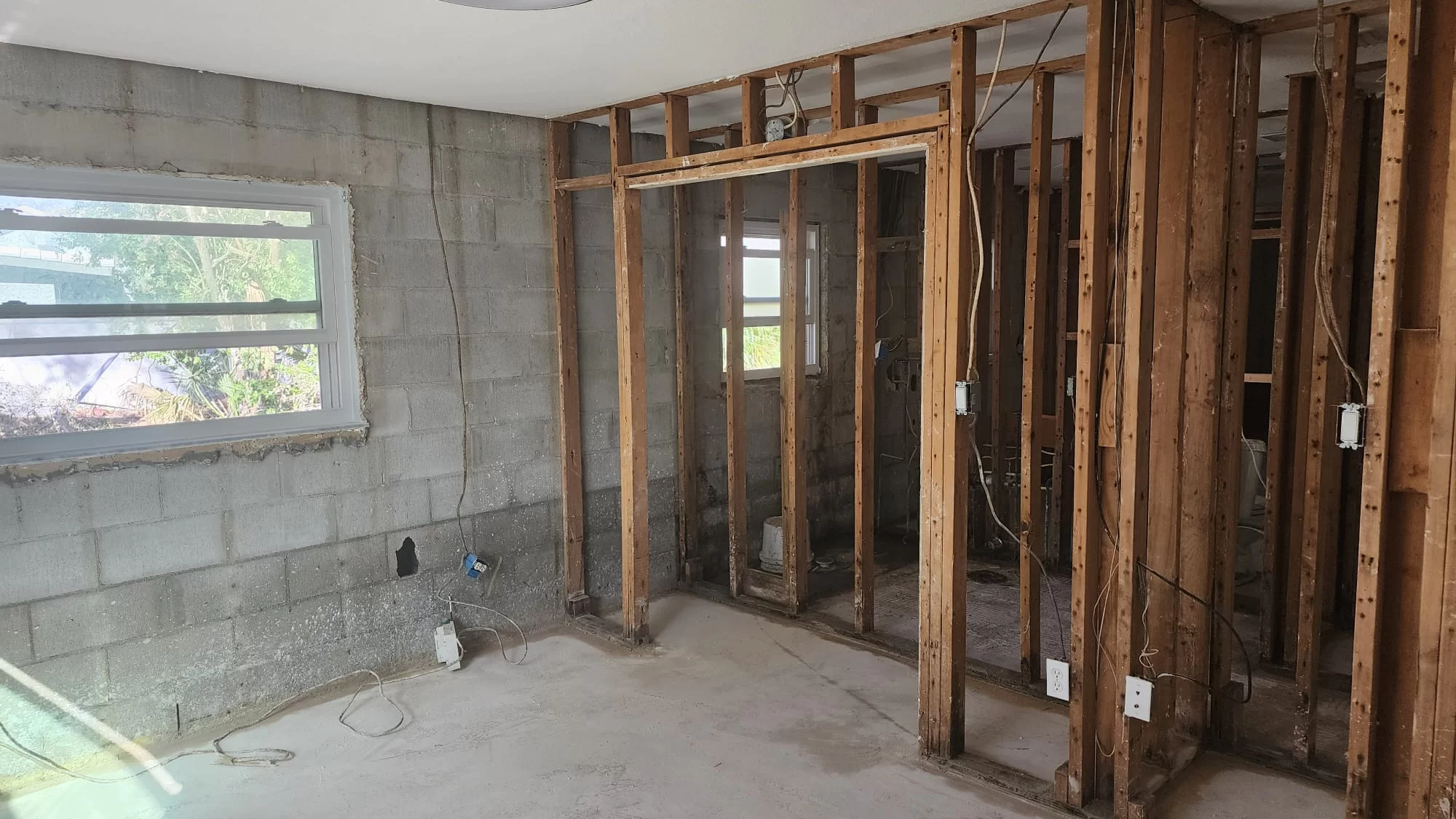 Demo of flooded home